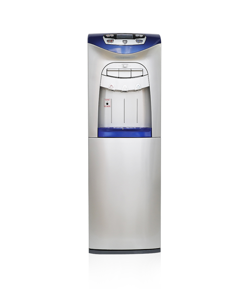 203LN5P-X Máquina dispensadora de agua independiente fría/caliente con compresor para uso doméstico/oficina con gabinete de almacenamiento/frigorífico